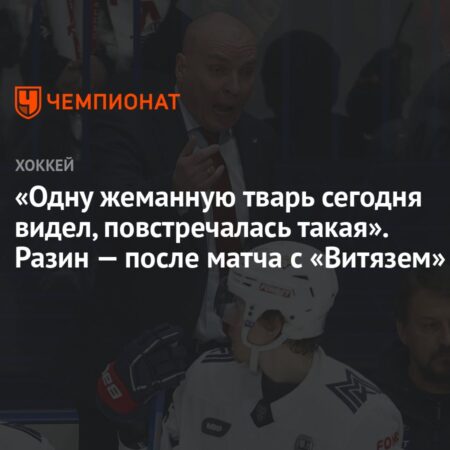 Тренер «Металлурга» Разин рассказал о неприятной встрече