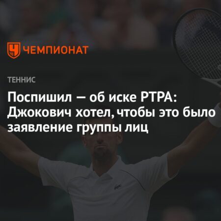 Вашек Поспишил объяснил позицию Джоковича по иску PTPA