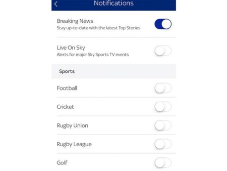 FAQ: Как Получать Желаемые Уведомления от Sky Sports