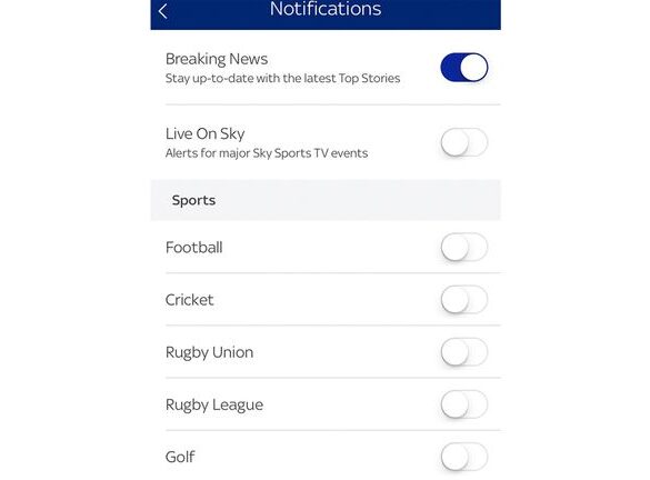 FAQ: Как Получать Желаемые Уведомления от Sky Sports