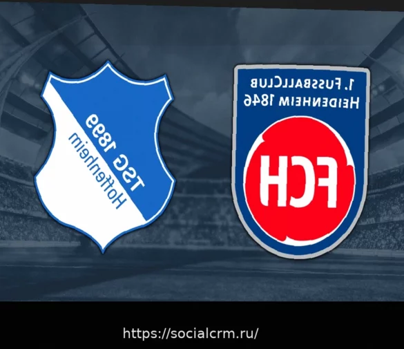 Матч Бундеслиги: 1. ФК Хайденхайм 1846 против 1899 Хоффенхайм