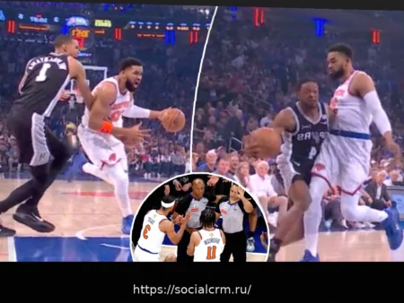 Спорное судейское решение за минуту до конца 4-й игры финала НБА, которое разрушило шансы «Никс»