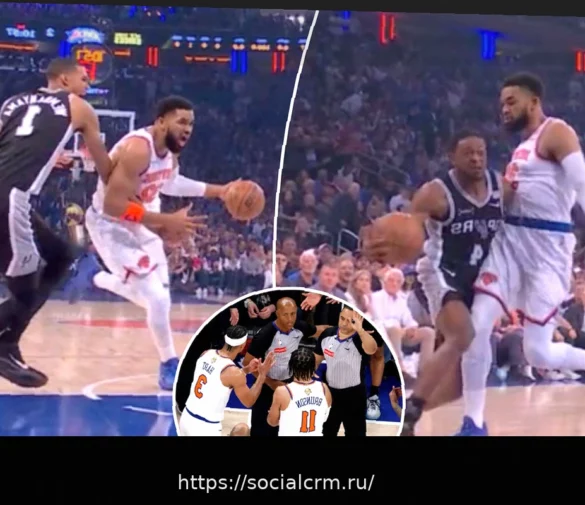 Спорное судейское решение за минуту до конца 4-й игры финала НБА, которое разрушило шансы «Никс»